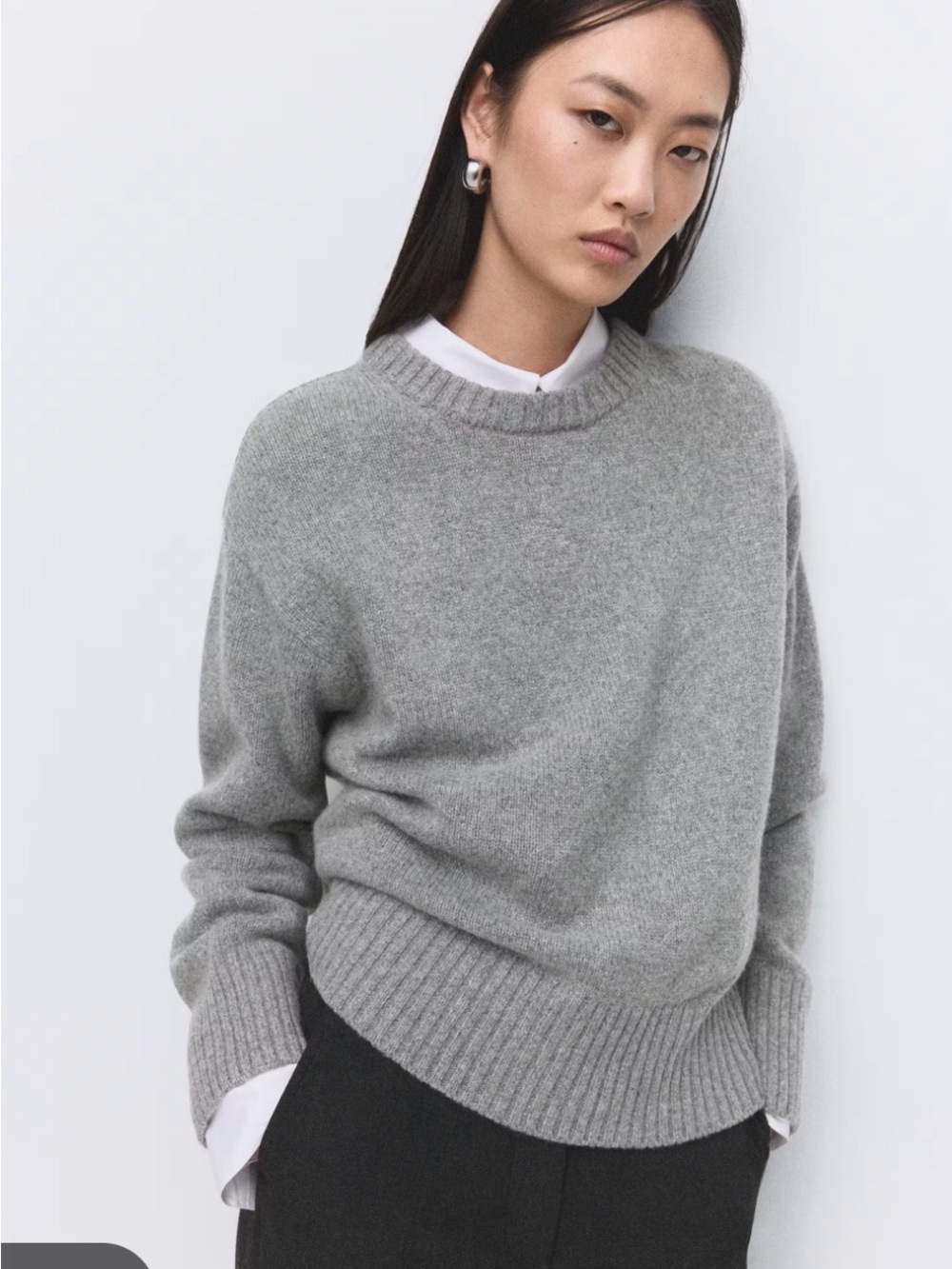 Zara Wool-blend Crewneck Sweater
Size Medium
